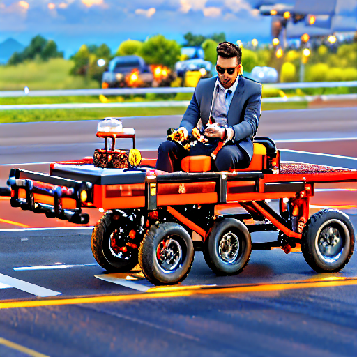 028_A man driving a luggage cart sitting on top of a runway..png
